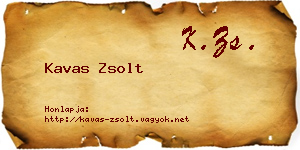 Kavas Zsolt névjegykártya